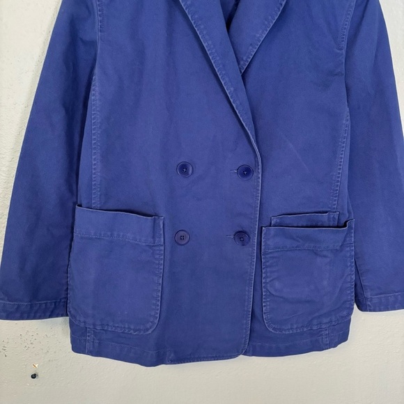Madewell Women's Crossover Blazer in (Re)generative Chino Cobalt Blue Small - Picture 6 of 12